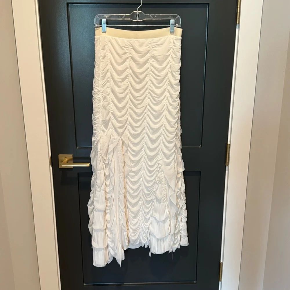 Nicole Paloma White Maxi Skirt Size S-NWOT